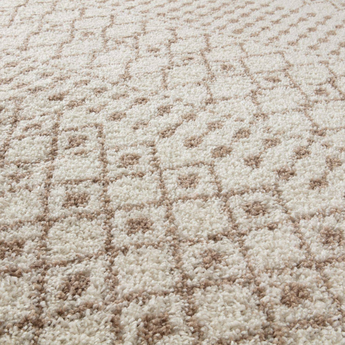 Moroccan Ivory Beige Shaggy Rug | 1030