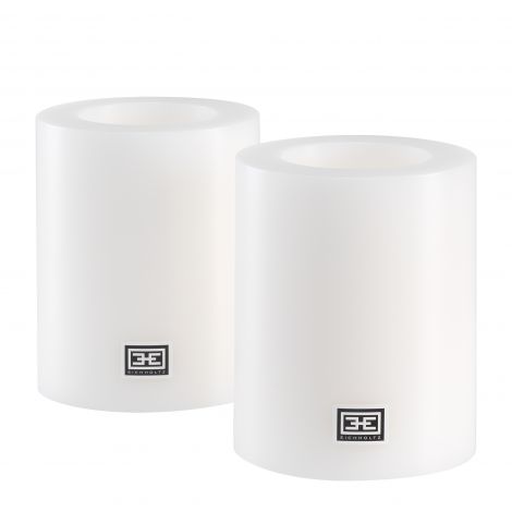Artificial Candle ø 10 x H. 12 cm set of 2