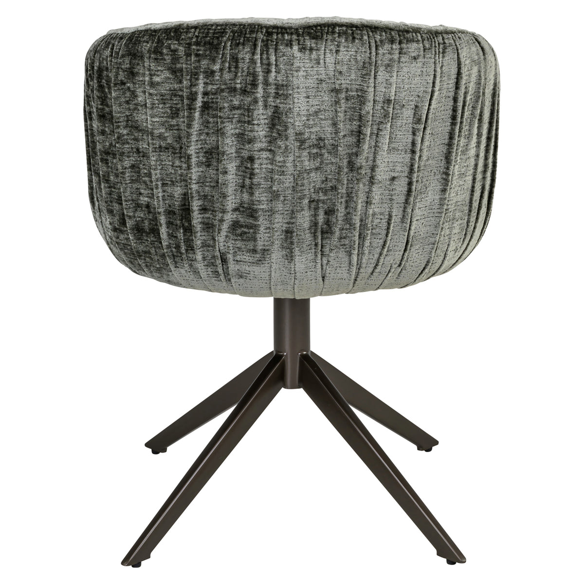 Dining chair Cassi sage chenille swivel
