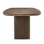 Dining table Windsor walnut 230 brass base