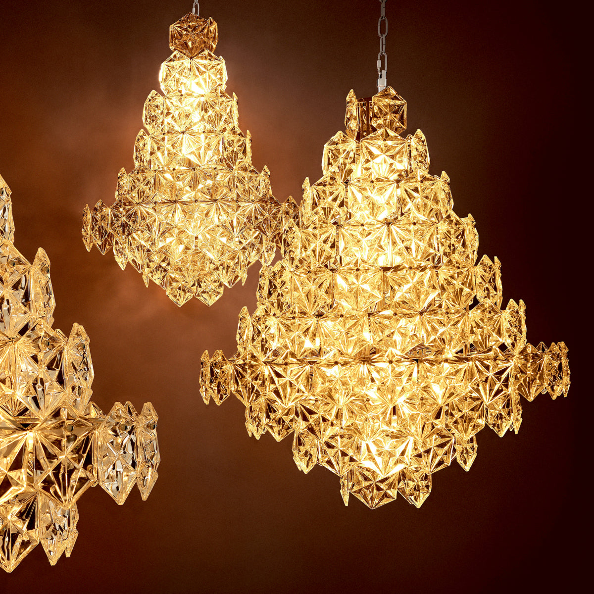 Eichholtz Lighting Chandelier Hermitage L - Nickel House of Isabella UK