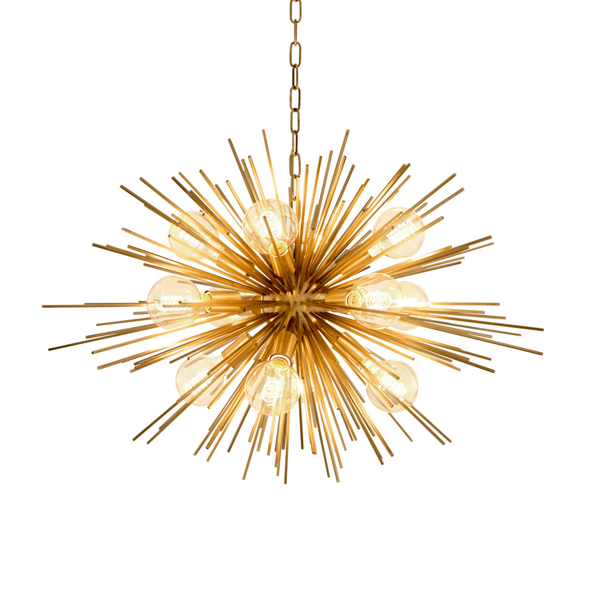 Eichholtz Lighting Chandelier Boivin - Matte Brass House of Isabella UK