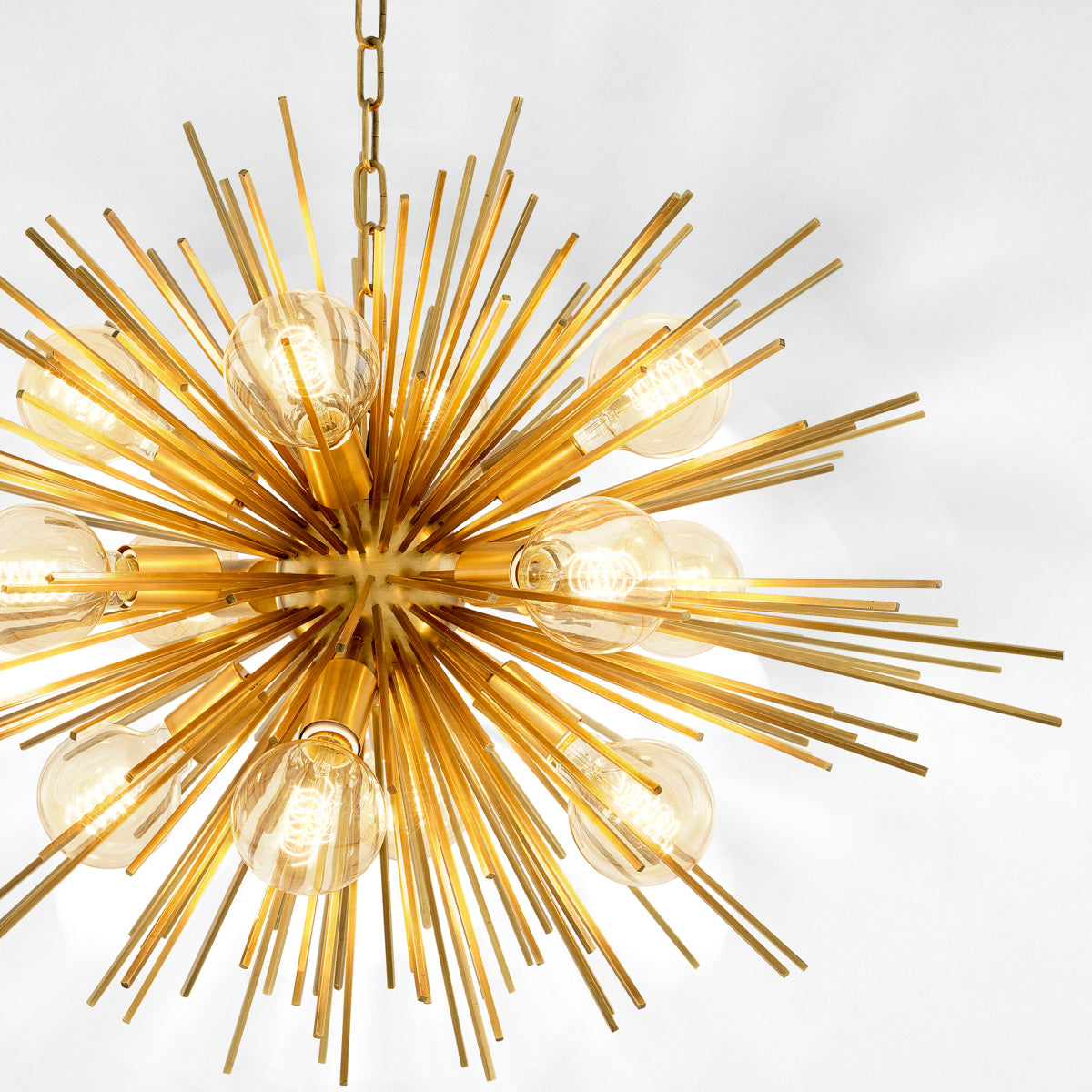 Eichholtz Lighting Chandelier Boivin - Matte Brass House of Isabella UK
