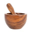 Kora Acacia Wood Round Mortar and Pestle