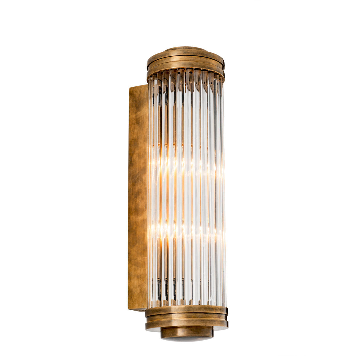Eichholtz Lighting Wall Lamp Gascogne L - Vintage Brass Finish House of Isabella UK