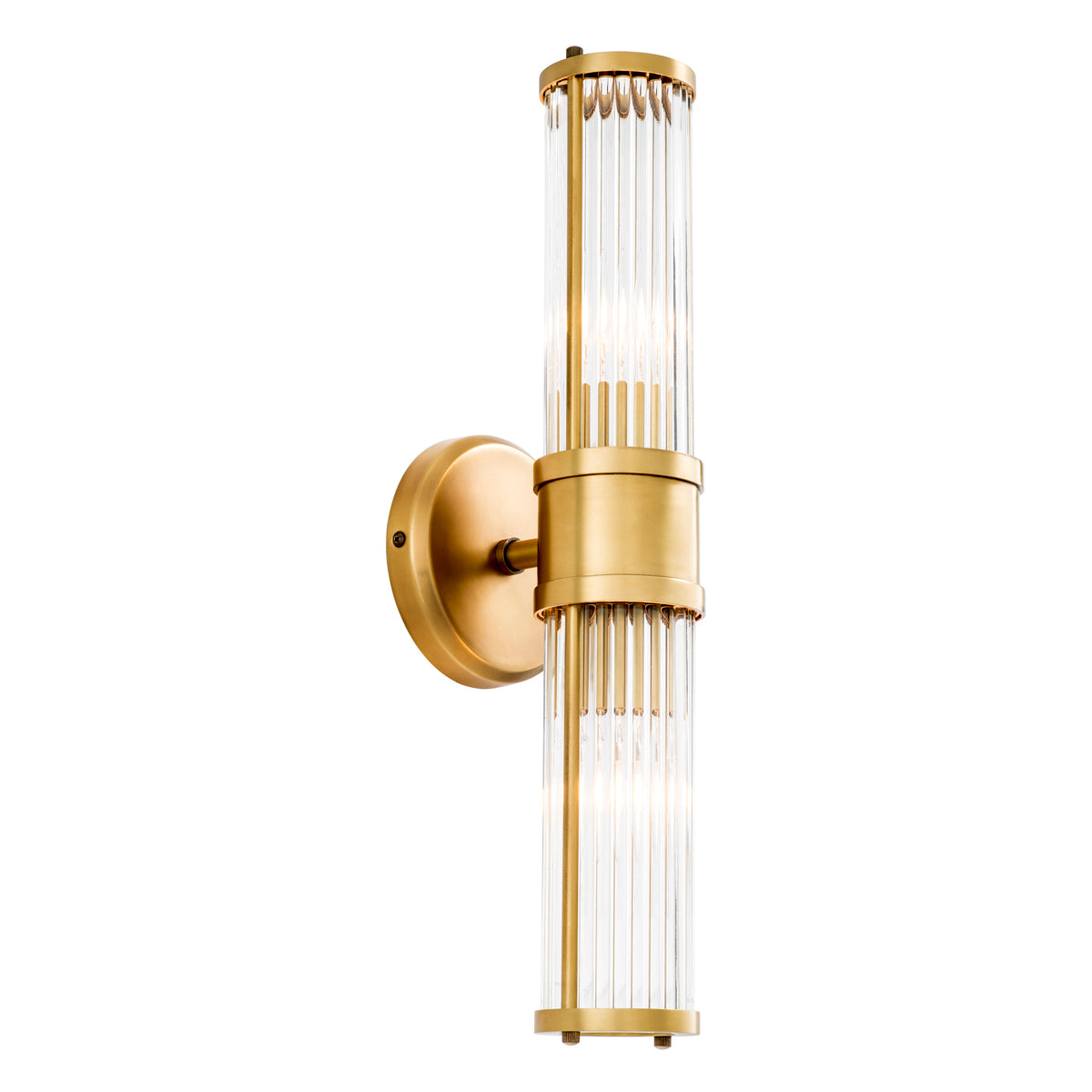 Eichholtz Lighting Wall Lamp Claridges Double Antique Brass House of Isabella UK