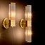 Eichholtz Lighting Wall Lamp Claridges Double Antique Brass House of Isabella UK