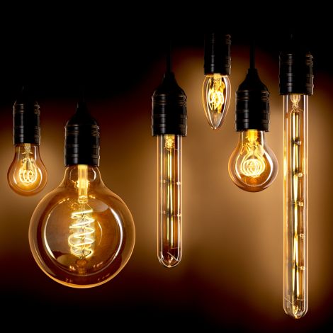 LED Bulb Goldline Tubular 6W E27 set of 4