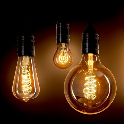 LED Bulb Goldline A Shape 3W E14 set of 4