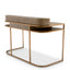 Eichholtz Living Desk Highland - Oak Veneer & Brushed Brass House of Isabella UK