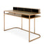 Eichholtz Living Desk Highland - Oak Veneer & Brushed Brass House of Isabella UK