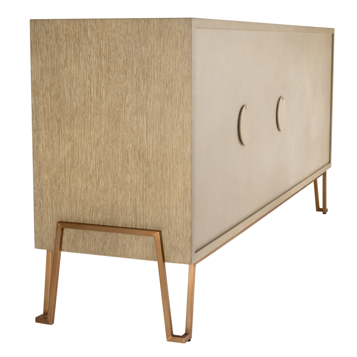 Eichholtz Living Dresser Highland Sideboard Oak Brass House of Isabella UK