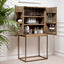 Eichholtz Dining Wine Cabinet Highland Oak & Brass House of Isabella UK