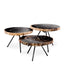Eichholtz Living Coffee Table De Soto - Dark Range with Black Legs - Set of 3 House of Isabella UK