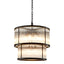 Eichholtz Lighting Chandelier Pasadena - Bronze Highlight Finish with Vintage Glass House of Isabella UK