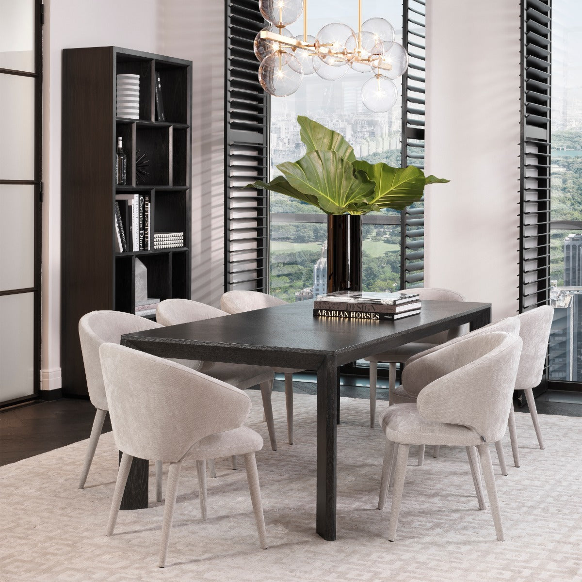 Eichholtz Living Cabinet Marguesa Charcoal Oak House of Isabella UK