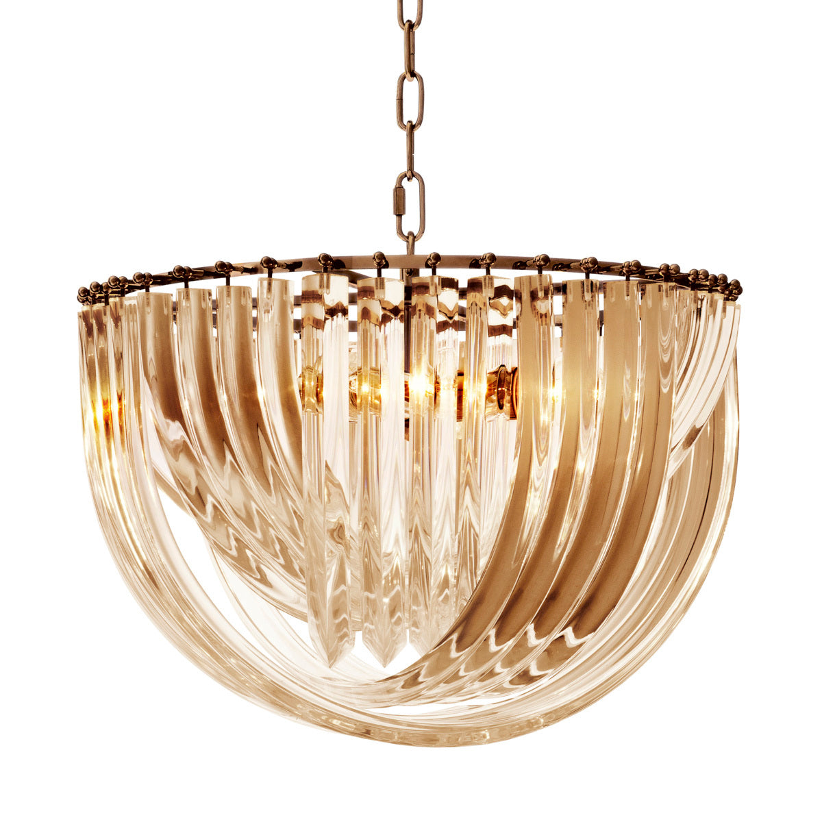 Eichholtz Lighting Chandelier Murano - Champagne Acrylic - 50cm House of Isabella UK