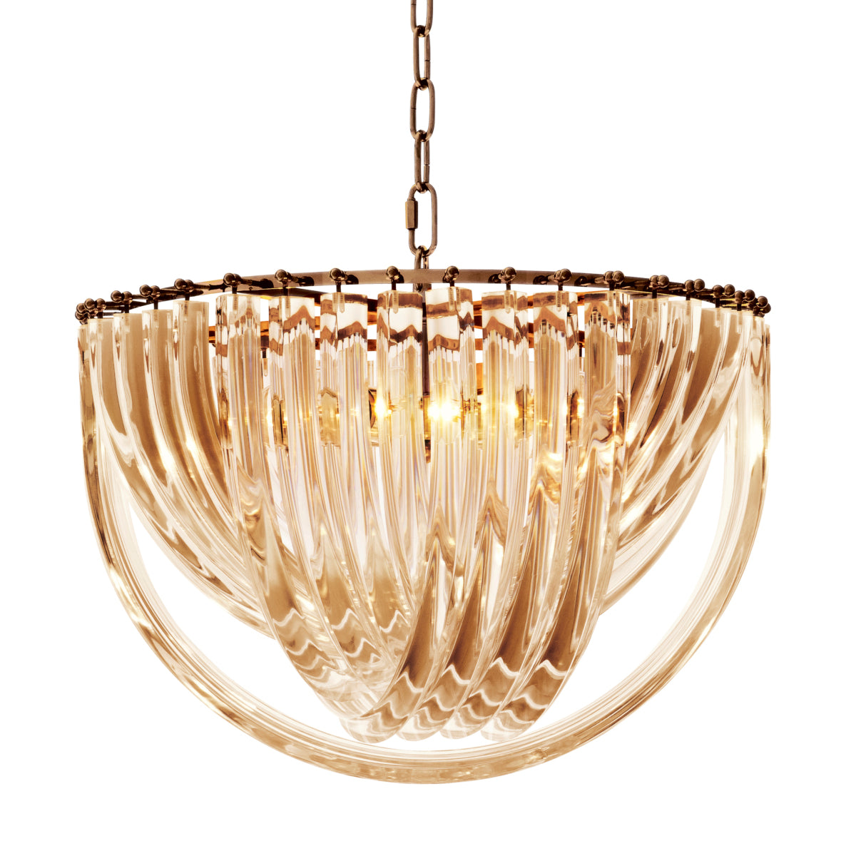 Eichholtz Lighting Chandelier Murano - Champagne Acrylic - 50cm House of Isabella UK