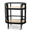 Eichholtz Living Trolley Bahamas - Natural Cane & Black House of Isabella UK