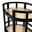 Eichholtz Living Trolley Bahamas - Natural Cane & Black House of Isabella UK