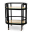 Eichholtz Living Trolley Bahamas - Natural Cane & Black House of Isabella UK