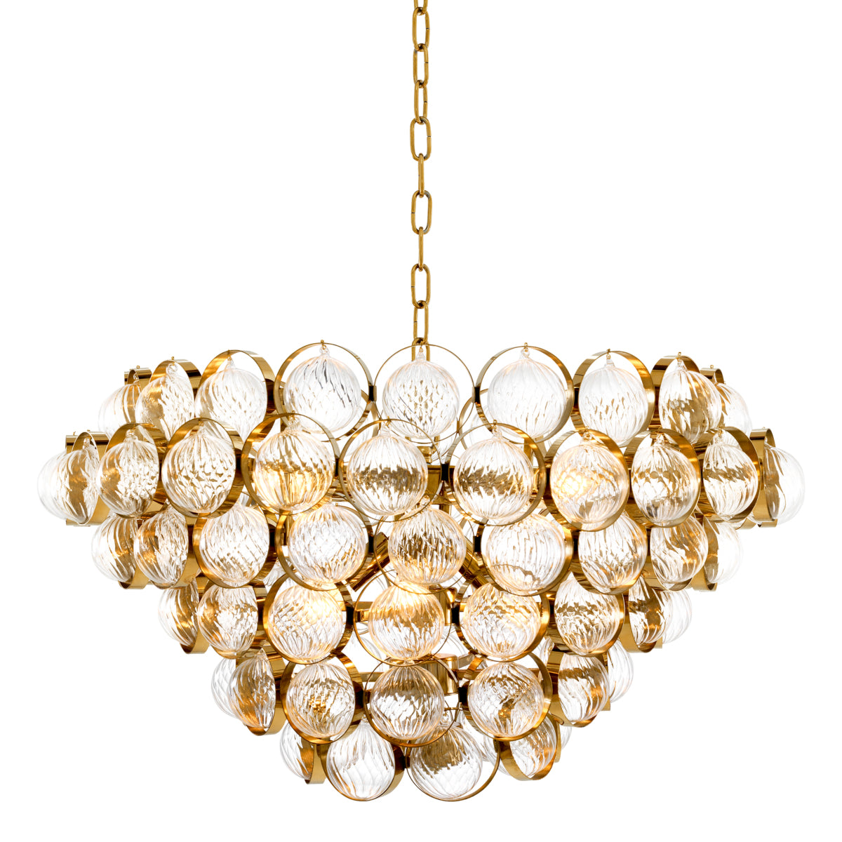 Eichholtz Lighting Chandelier Opera Gold Finish House of Isabella UK