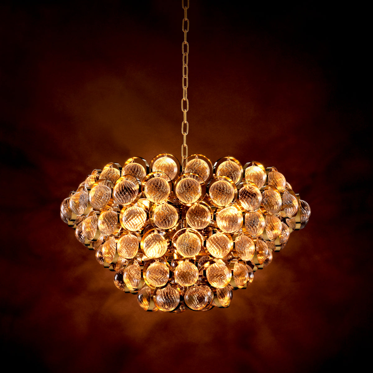 Eichholtz Lighting Chandelier Opera Gold Finish House of Isabella UK