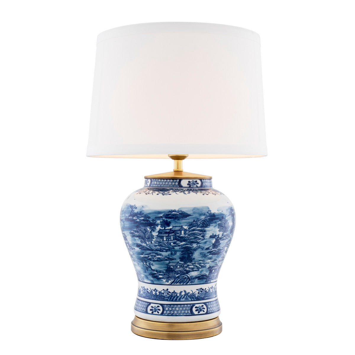 Eichholtz Lighting Table Lamp Chinese Blue House of Isabella UK