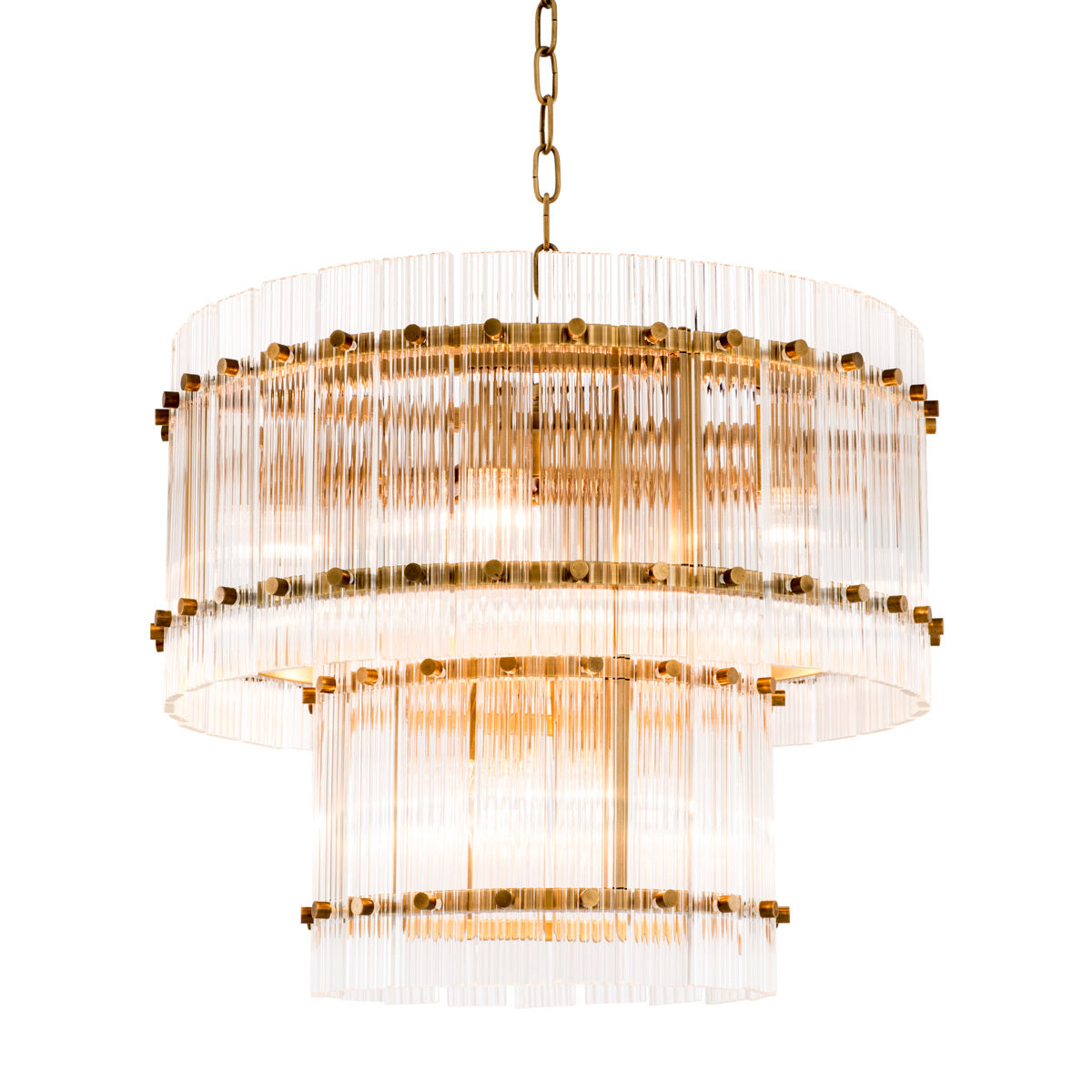 Eichholtz Lighting Chandelier Ruby S - Antique Brass House of Isabella UK
