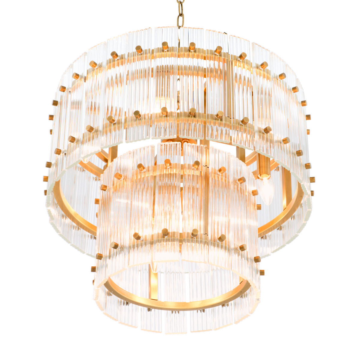 Eichholtz Lighting Chandelier Ruby S - Antique Brass House of Isabella UK