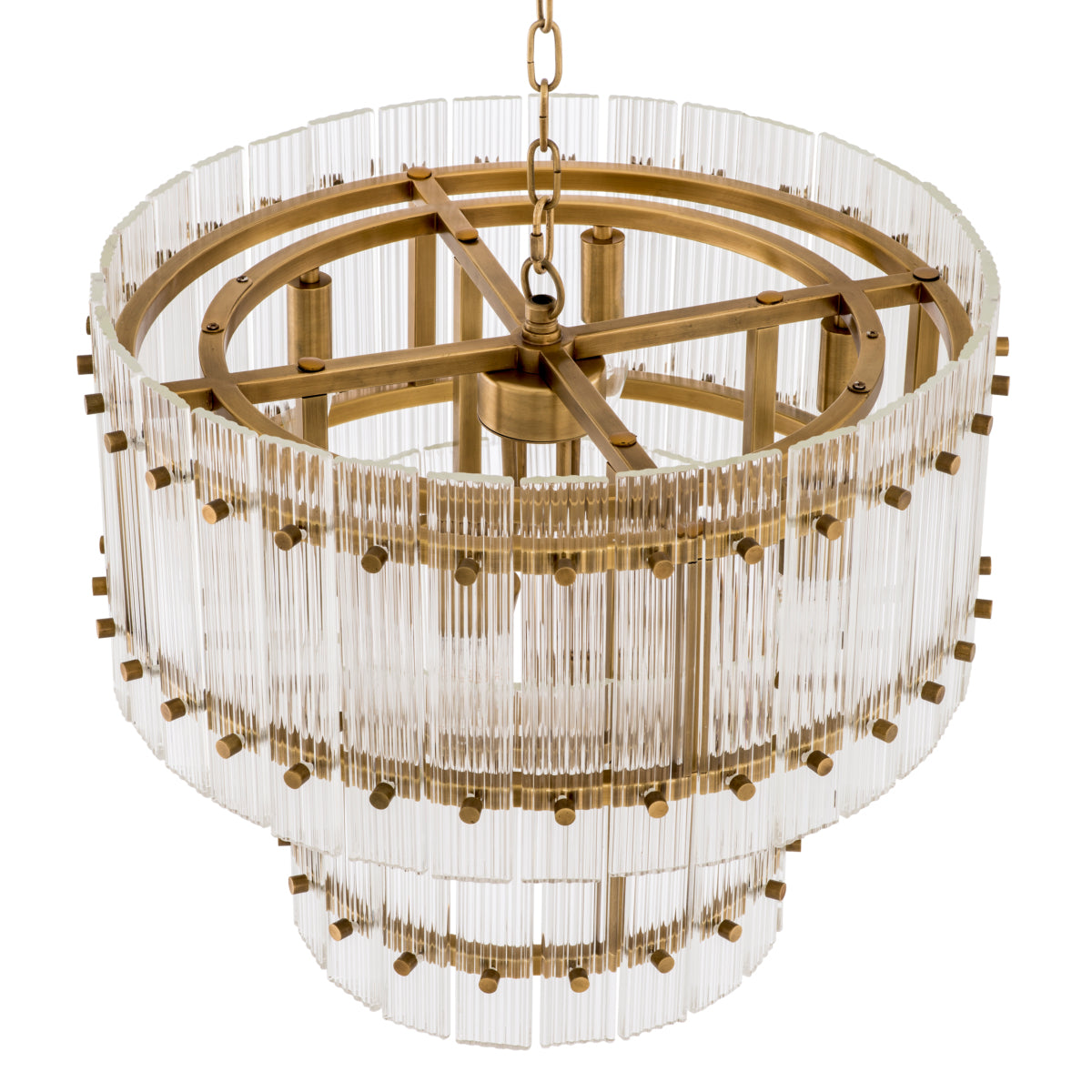 Eichholtz Lighting Chandelier Ruby S - Antique Brass House of Isabella UK