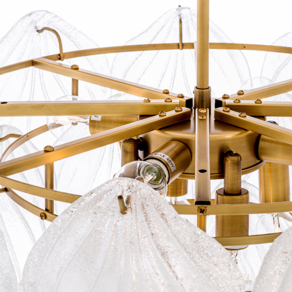 Eichholtz Lighting Chandelier Novida - Antique Brass finish House of Isabella UK