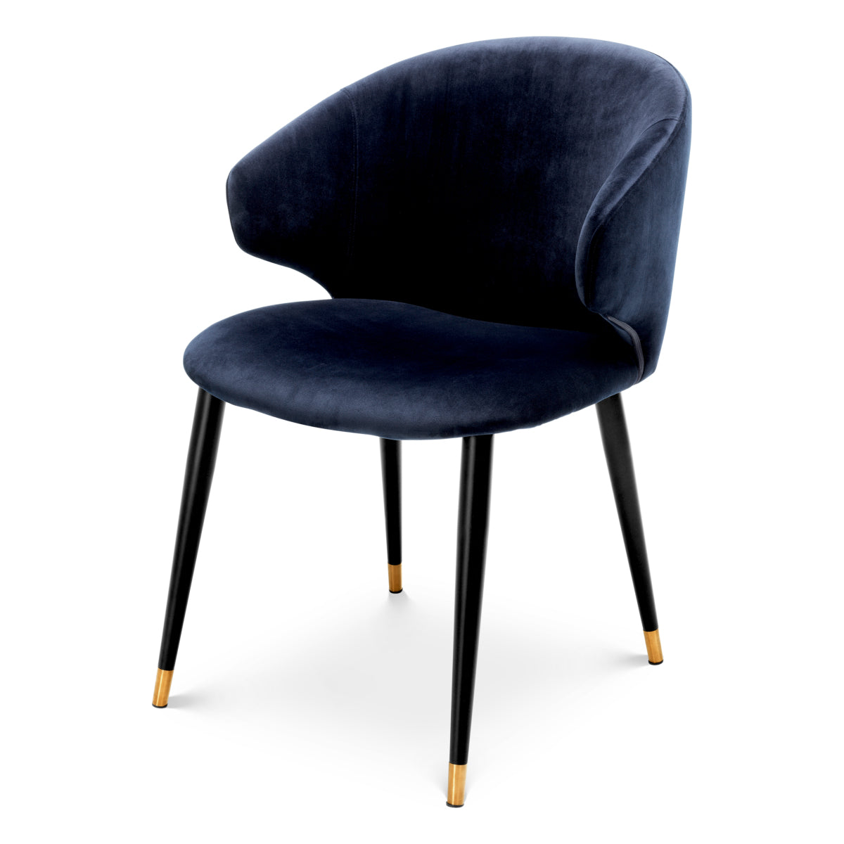 Eichholtz Dining Dining Chair Volante Blue Velvet House of Isabella UK
