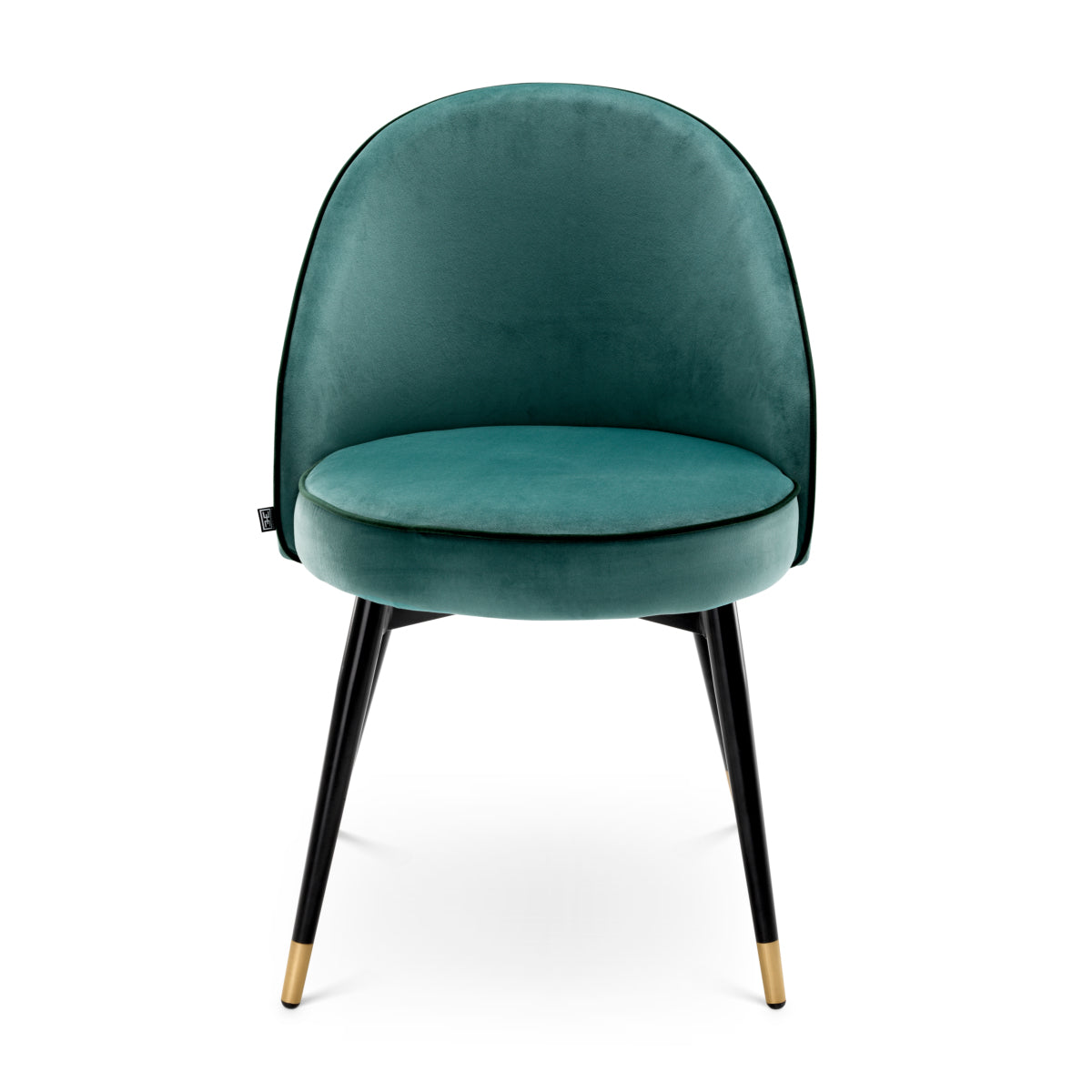 Eichholtz Dining Dining Chair Cooper set of 2 Turquoise Velvet House of Isabella UK