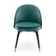 Eichholtz Dining Dining Chair Cooper set of 2 Turquoise Velvet House of Isabella UK