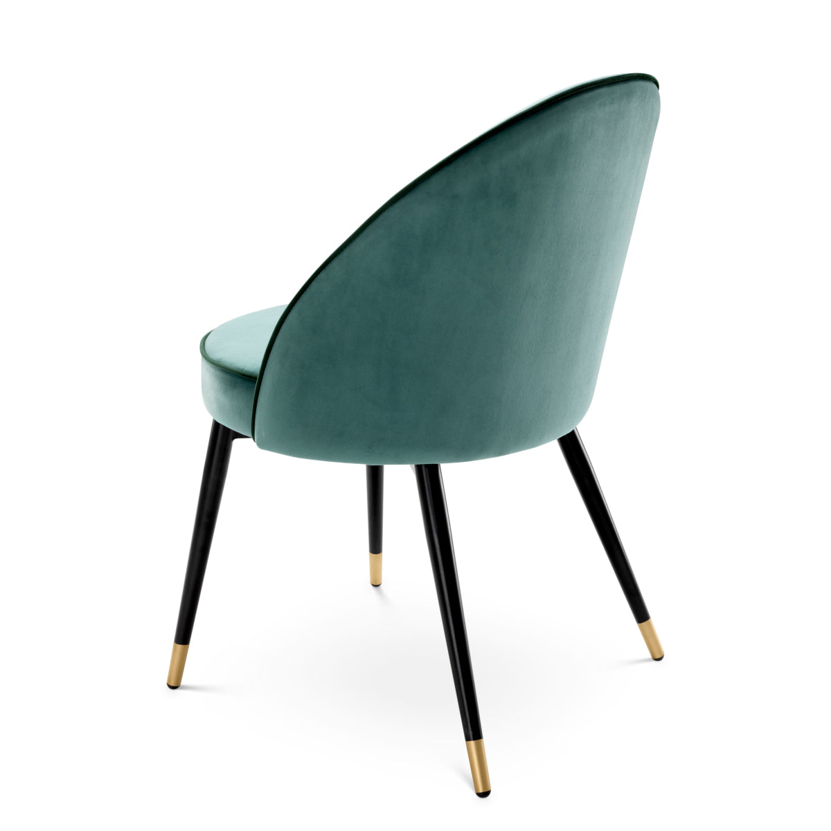 Eichholtz Dining Dining Chair Cooper set of 2 Turquoise Velvet House of Isabella UK