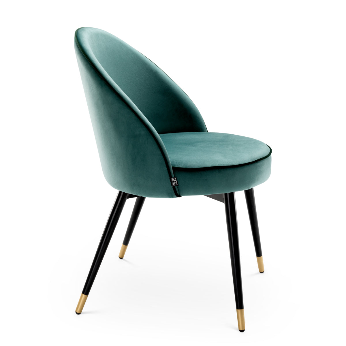 Eichholtz Dining Dining Chair Cooper set of 2 Turquoise Velvet House of Isabella UK