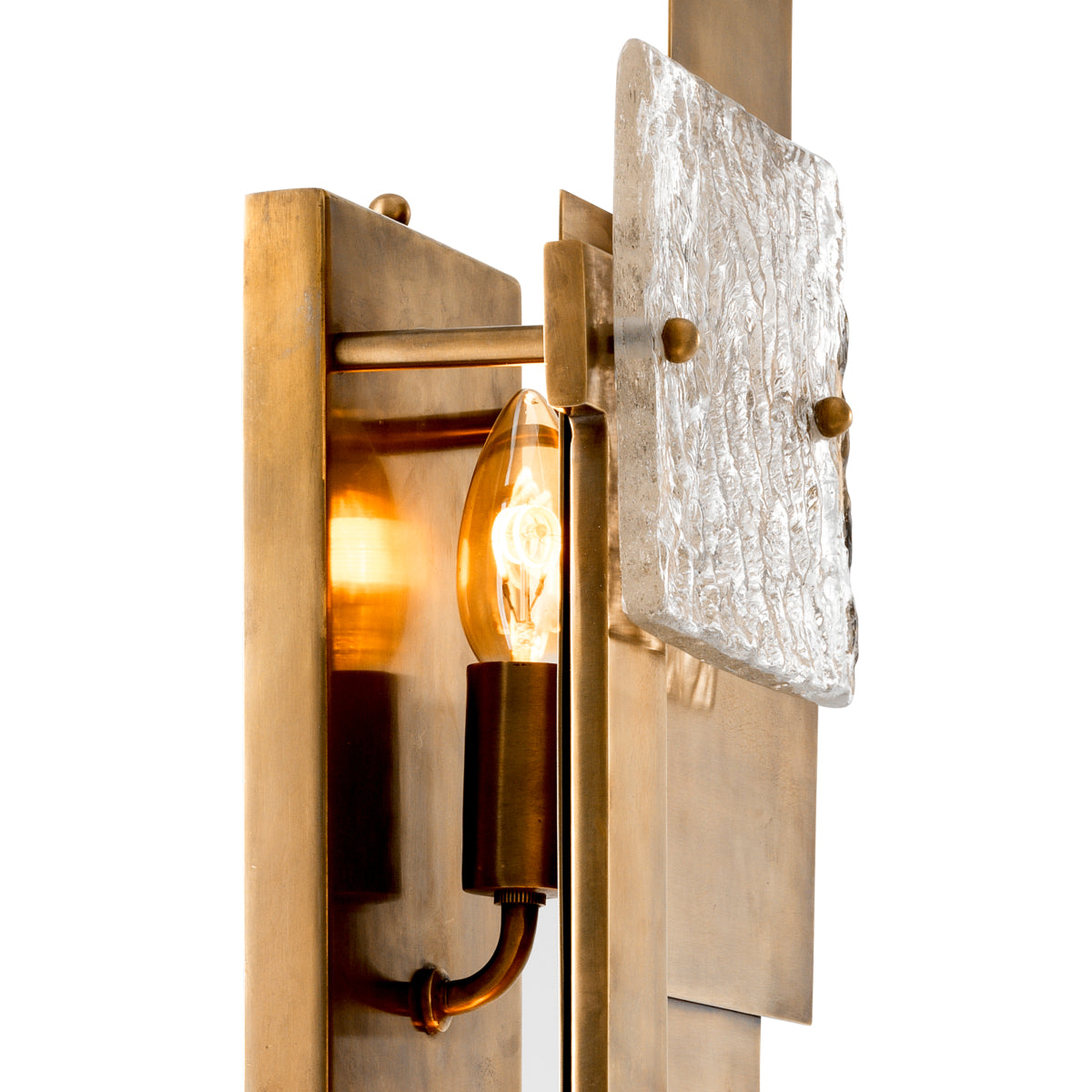 Eichholtz Lighting WALL LAMP LANGHAM VINTAGE BRASS FINISH House of Isabella UK
