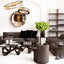 Eichholtz Living STOOL ARCADIA - ROCHE DARK GREY VELVET House of Isabella UK