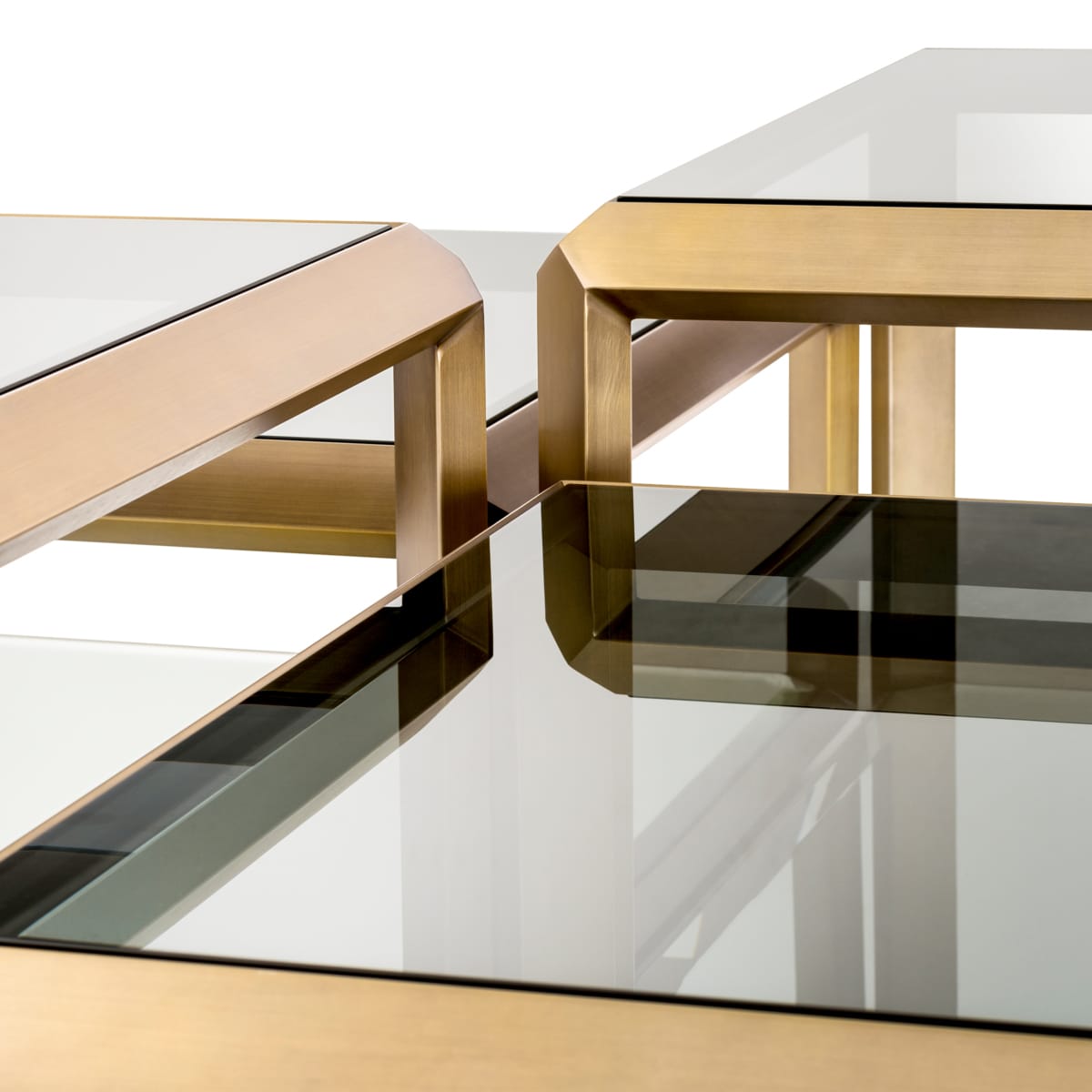Eichholtz Coffee Table Callum - Brushed Brass Finish House of Isabella UK