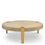 Eichholtz Living Coffee Table Oxnard - Washed Oak Veneer & Brushed Brass House of Isabella UK