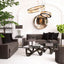 Eichholtz Lighting Vancouver Round LED Crystal Chandelier Small House of Isabella UK
