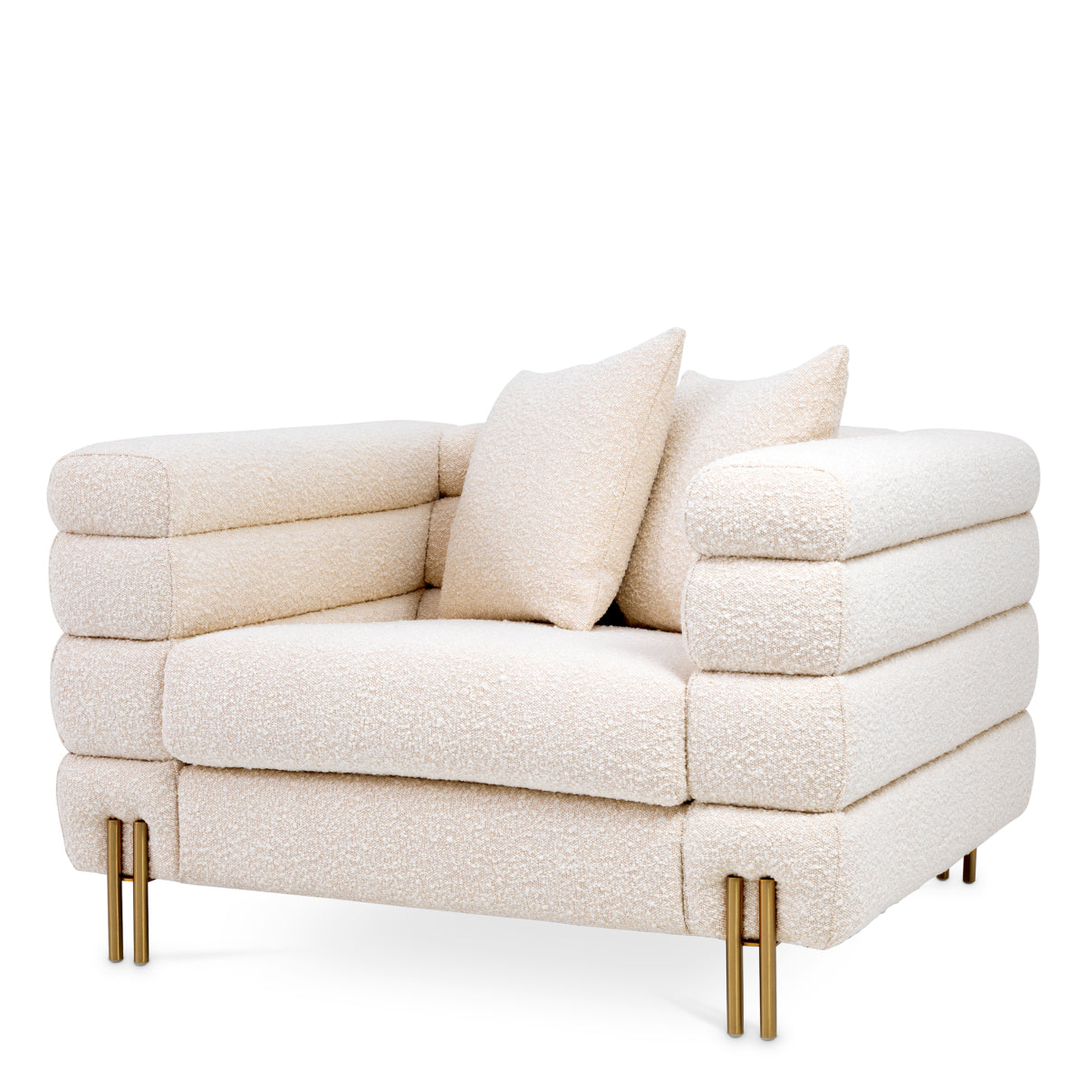 Eichholtz Living Chair York - BouclÃ© cream House of Isabella UK