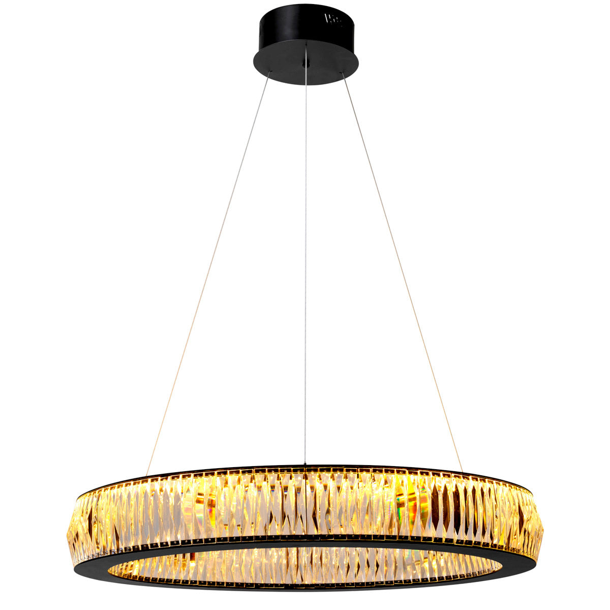 Eichholtz Lighting Chandelier Round Crystal Vancouver Large House of Isabella UK