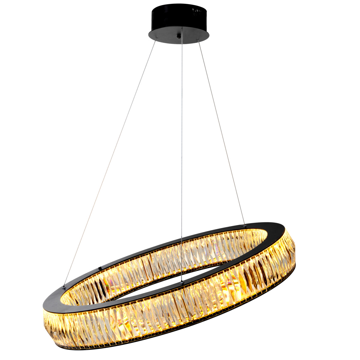 Eichholtz Lighting Chandelier Round Crystal Vancouver Large House of Isabella UK