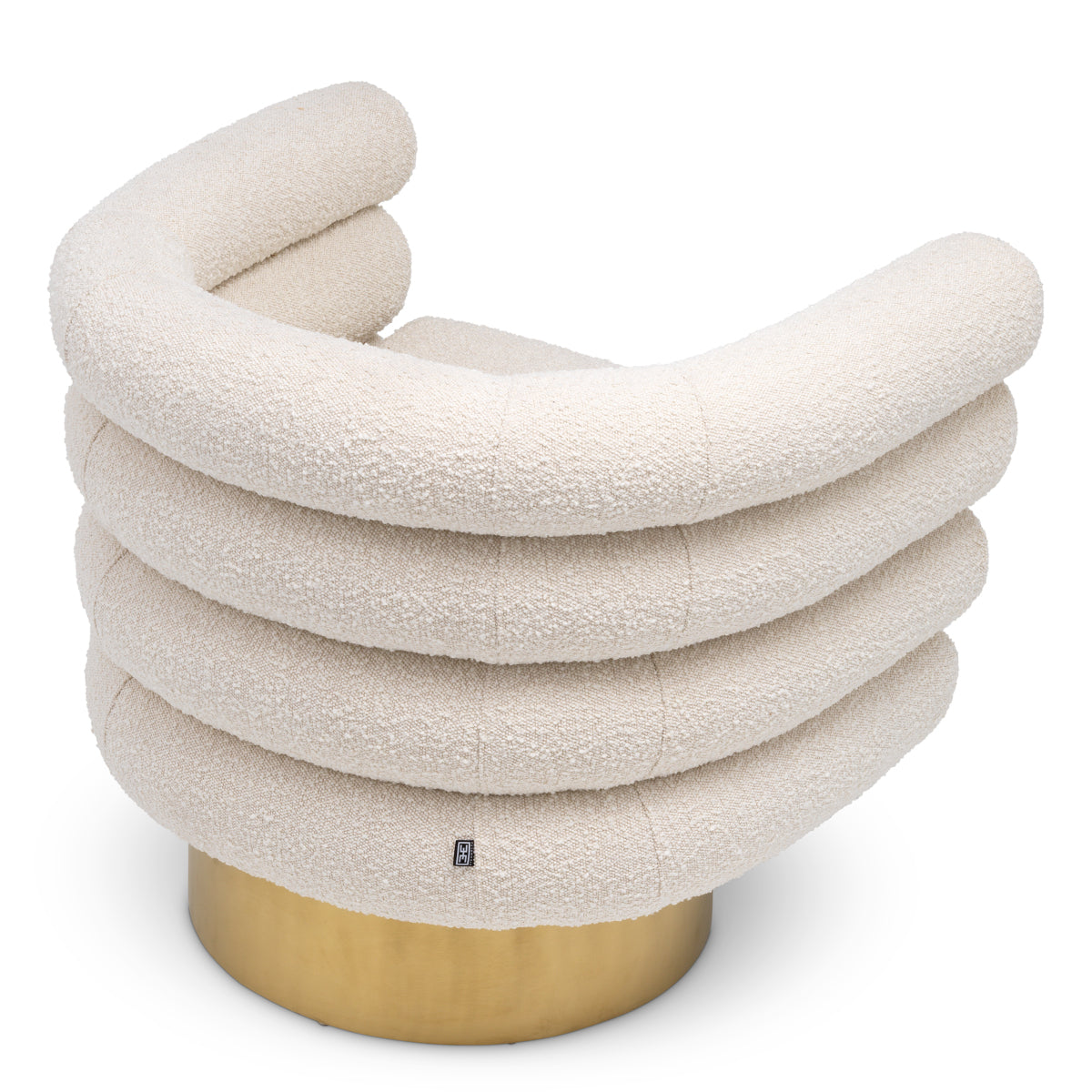 Eichholtz Living Swivel Chair Maguire Bouclé Cream House of Isabella UK