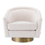 Eichholtz Living Swivel Chair Catene - Boucle Cream House of Isabella UK