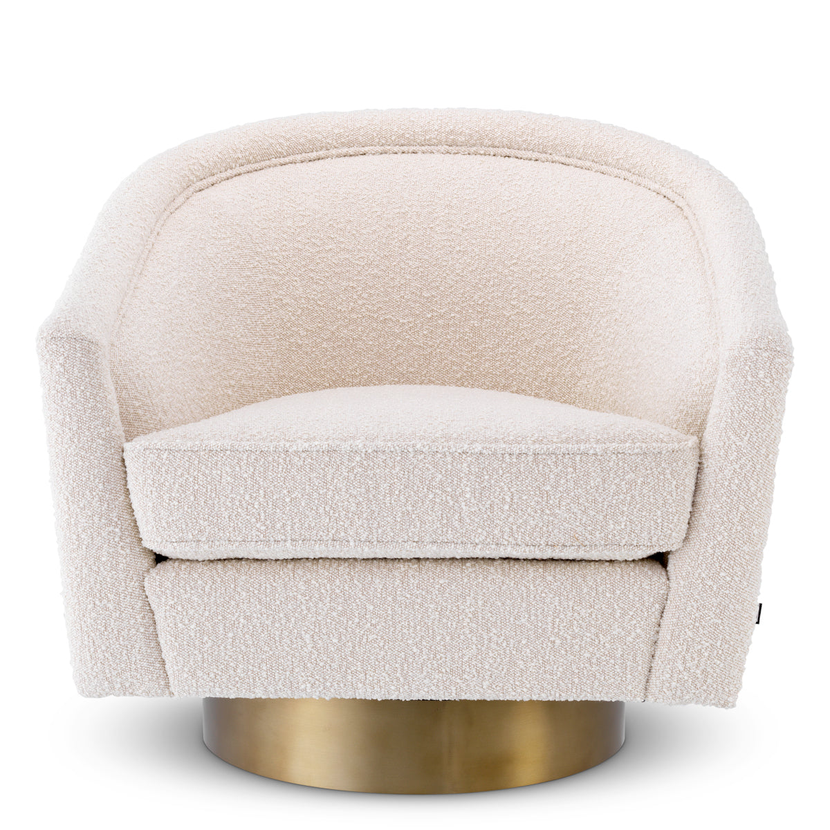 Eichholtz Living Swivel Chair Catene - Boucle Cream House of Isabella UK