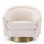Eichholtz Living Swivel Chair Catene - Boucle Cream House of Isabella UK