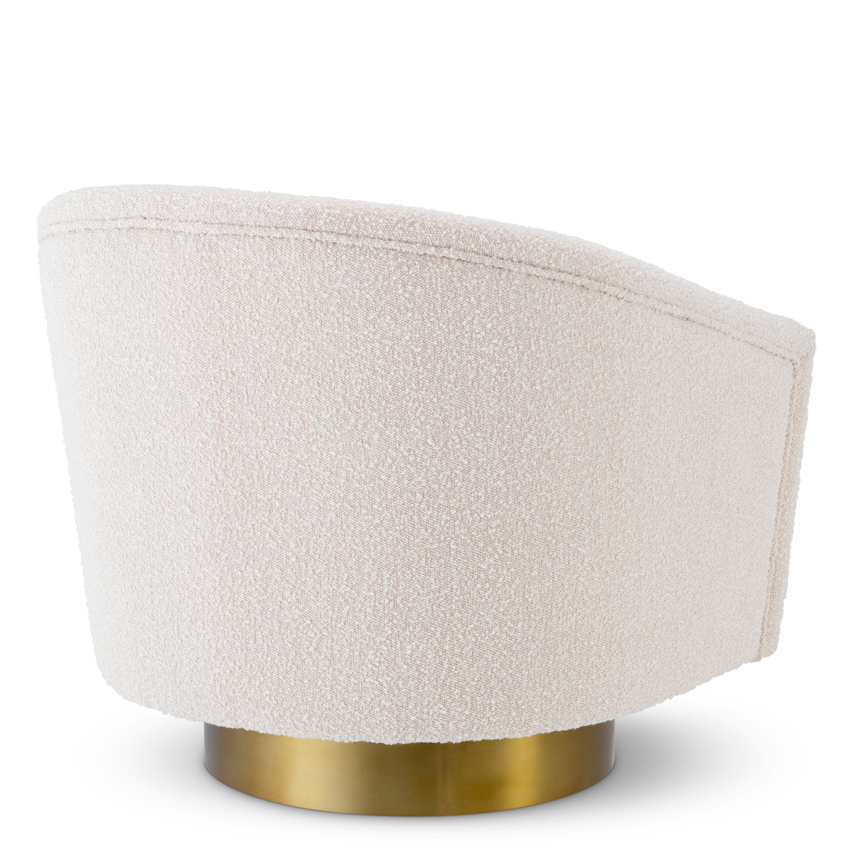 Eichholtz Living Swivel Chair Catene - Boucle Cream House of Isabella UK